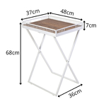 Mesinha Dobrável Para Canto Do Café Com Bandeja Branca