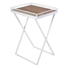 Mesinha Dobrável Para Canto Do Café Com Bandeja Branca