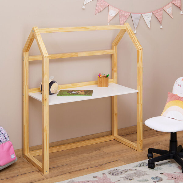 Mesinha Infantil Escrivaninha Desenho Madeira Montessori Regu