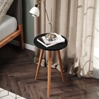 Mesinha Lateral Canto Casa Decoração Moderno Preto Apoio