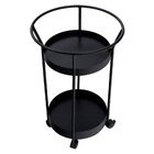 Mesinha Lateral Carrinho Redondo Cali Bar Industrial Decorati