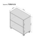 Mesinha Lateral De Apoio Nogal Sala Quarto 50 X 47 X 25cm Com