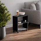 Mesinha Lateral De Apoio Preta Sala Quarto 50 X 47 X 25cm Com