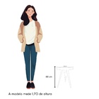 Mesinha Lateral De Canto E Apoio Redonda Pé Palito 44 Cm Rosê