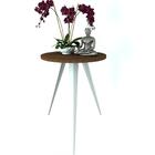 Mesinha Lateral De Canto Para Sala E Quarto Redonda B.m