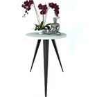 Mesinha Lateral De Canto Para Sala E Quarto Redonda P.b