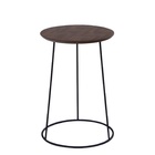 Mesinha Lateral Lyon Redonda Industrial Decorativa 35cm - Pre