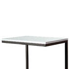 Mesinha Lateral Ou Aparador De Sofá Preta Tampo Branco - Folk