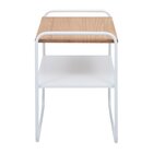 Mesinha Lime Lateral Sala Sofá Cama Decor Branco/damasco