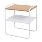 Mesinha Lime Lateral Sala Sofá Cama Decor Branco/damasco