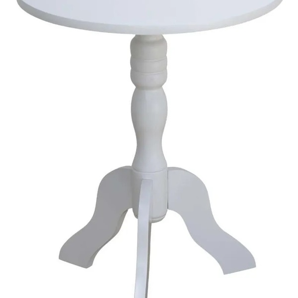 Mesinha Mdf De Apoio Lateral Canto Tripé Palito Branca Coloni