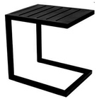 Mesinha Mesa Lateral Espreguiçadeira Tampo Ripado Alumínio -