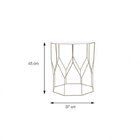 Mesinha Redonda Cosmos  Dourado