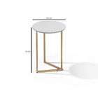 Mesinha Redonda Jogo Jade Pé De Ferro Estilo Industrial