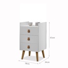 Mesinha Retro Branca 3 Gavetas  Horse - Gm