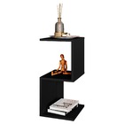Mesinha S/z Mesa De Cabeceira Nicho Quarto Estante Preto