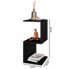 Mesinha S/z Mesa De Cabeceira Nicho Quarto Estante Preto