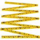 Metro Duplo Abs Amarelo Tocha 2 Metros Com 10 Unidades