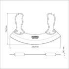 Mezzaluna Polywood Inox Cabo De Madeira Castanho Tramontina