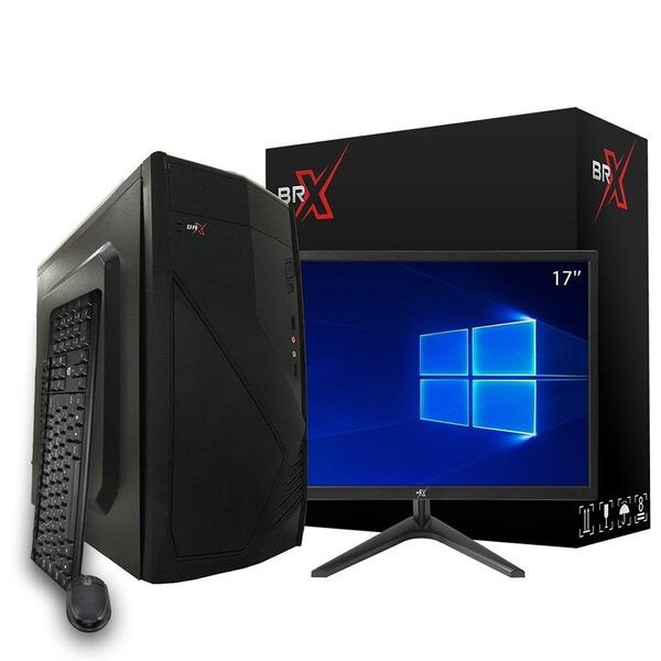 Micro Computador Brx, Core I3, 4gb Ram, Ssd 120gb, Tela De 17