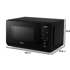 Micro-ondas 20L Preto de Bancada 220V MasterCook MHP20P2 Midea