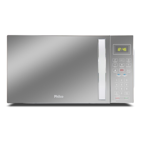 Micro-ondas 25L Prata de Bancada 127V (110V) Limpa Fácil PMO28E Philco