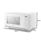 Micro-ondas 27L Branco de Bancada 127V (110V) MasterCook MHP27B1 Midea
