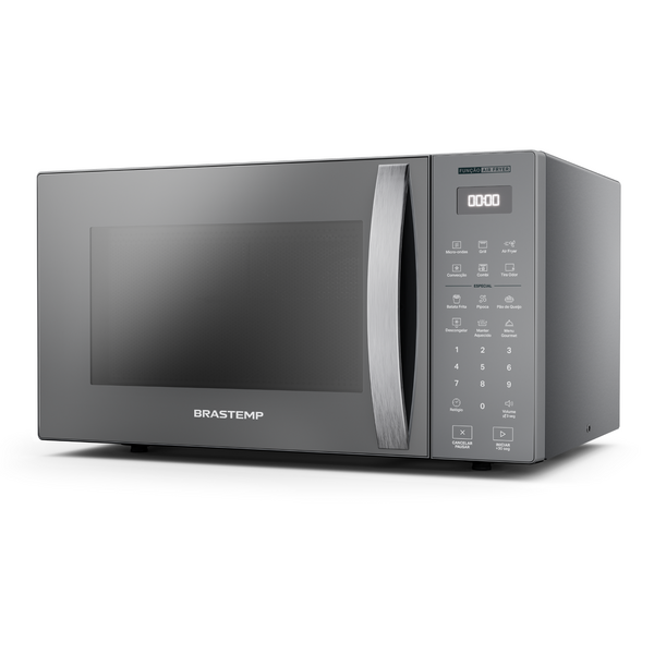 Micro-ondas 29L Inox de Bancada com Grill 127V (110V) BMC29ARANA Brastemp