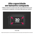 Micro-ondas 30L Prata de Bancada 220V MS3043BR LG