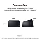 Micro-ondas 30L Preto de Bancada 127V (110V) MS3033DS LG