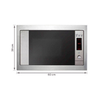 Micro-ondas 31L Inox de Embutir com Grill 220V Casual 4092840017 Cuisinart