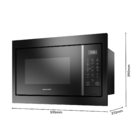 Micro-ondas 32L Preto de Embutir 127V (110V) BM146AEANA Brastemp