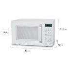 Micro-ondas 35l Branco Porta Branca Smartplate Midea Mxsa35b1