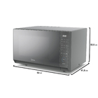 Micro-ondas 35L Prata Espelhado de Bancada 127V (110V) MasterCook MHP35S1 Midea