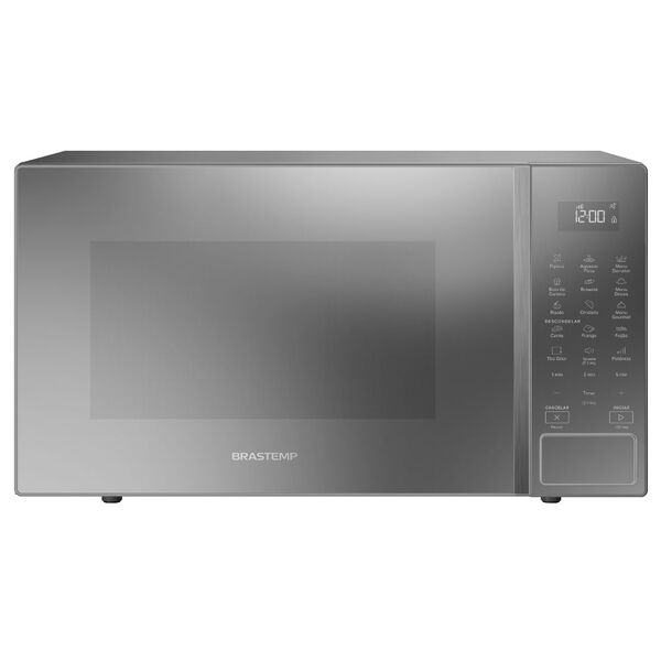 Micro-ondas Brastemp 32 Litros Cor Cinza Espelhado Com Menu G