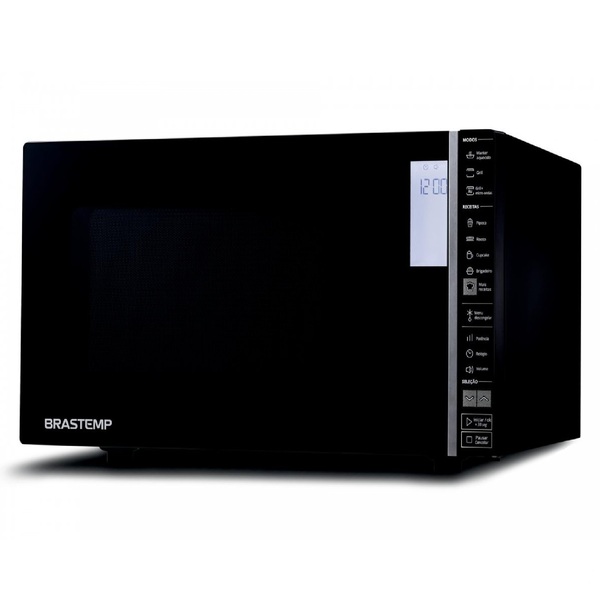 Micro-ondas Brastemp 32 Litros Preto Com Grill E Painel Integ
