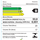Micro-ondas Brastemp Clean 20 Litros Branco com Função Descon