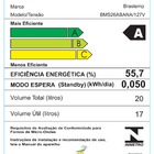 Micro-ondas Brastemp Clean 20 Litros Branco com Função Descon