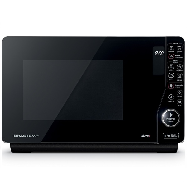 Micro-ondas Brastemp Maxi 23 Litros Preto Maxi Flat com Grill