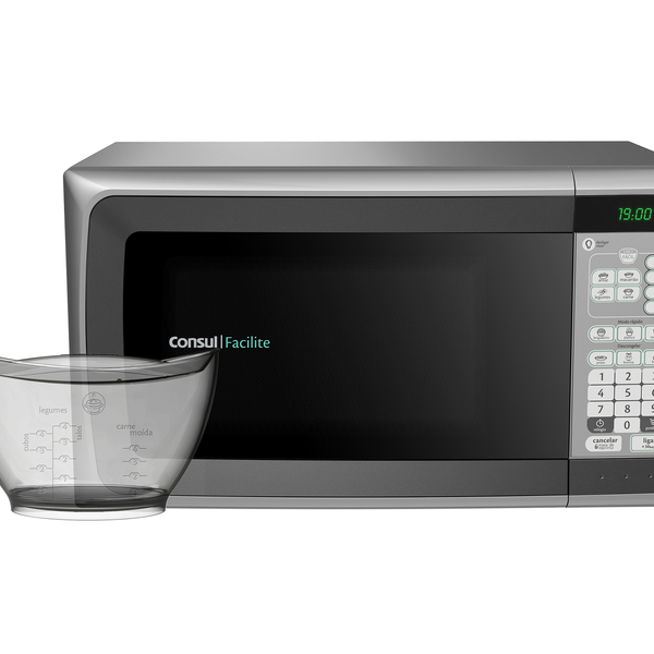 Micro-ondas Consul Facilite 25 Litros Prata com Pote Uso Fáci
