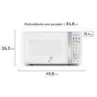 Micro-ondas Electrolux 20L Branco Com Função Tira Odor E Descongelar MTO30 127V (110V)