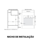 Micro-ondas Fischer Fit Line Embutir 25l Moldura Preta 220v P