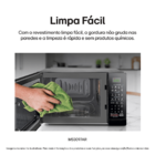 Micro-ondas Lg 30 Litros Preto Com Revestimento Easyclean Ms3
