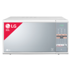 Micro-ondas Lg Easy Clean 30 Litros Branco E Espelhado Mh7044