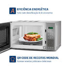 Micro-ondas Mondial Cinza E Espelhado 1200w Mo-01-21-e 220