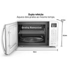Micro-ondas Panasonic Dupla Refeição 34 Litros Branco Nn-st65