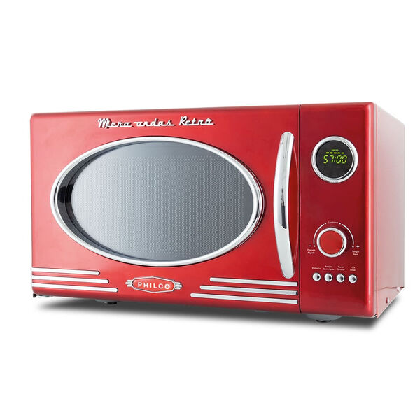 Micro-ondas Philco 28 Litros Retrô Vermelho Pmr28v – 220 Volts
