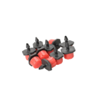 Microaspersor Regulável Irrigação - 100 Unidades