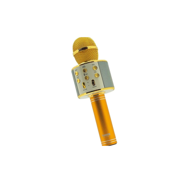 Microfone Bluetooth Sem Fio Wireless Karaoke Led Radio Fm Sd