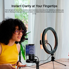 Microfone Condensador Boya By-k9-2 Rgb Usb C Preto